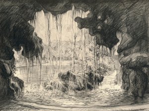 Den store kaskade, Bois de Boulogne, 1915
