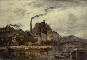 Canal Saint-Martin, quai de Valmy af Frank Myers Boggs