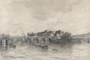 The Isle, Paris (Pont Neuf) af Frank Myers Boggs