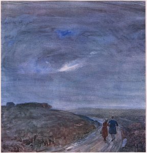 Flyvning, ca. 1920 (farvelitografi)