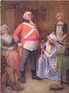 Gabriel Varden (Barnaby Rudge) (farvelitografi) af Frank Reynolds