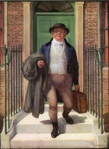 Mr. Pickwick (farvelitografi) af Frank Reynolds