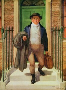 Mr Pickwick forlader sit hjem af Frank Reynolds