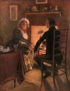 Fru Weller og hr. Stiggins (farvelitografi) af Frank Reynolds