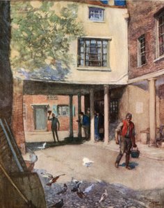 The Bull Inn, Rochester (farvelitografi)