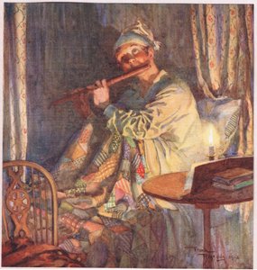 Luften var "Away with melancholy.", ca. 1920 (farvelitografi)