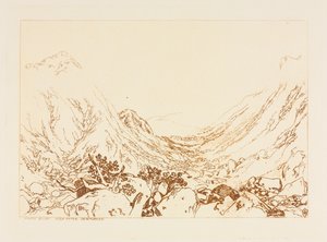 Ben Arthur, Skotland, 1884. af Frank Short