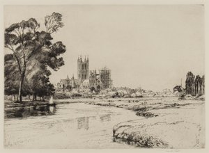 Canterbury fra engene, 1930 af Frank Short