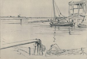 On the Bure, Great Yarmouth, 1894, 1919 af Frank Short
