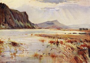 Crag Lough (farve litho) af Frank Southgate