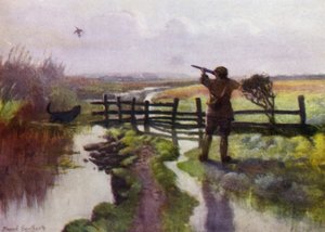 Norfolk Broads: An October Morning on the Marshes af Frank Southgate
