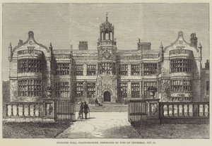 Ingestre Hall, Staffordshire, ødelagt af brand torsdag den 12. oktober af Frank Watkins