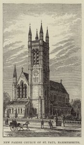 Den nye sognekirke St Paul, Hammersmith af Frank Watkins