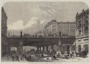 Holborn Valley Viaduct, under konstruktion