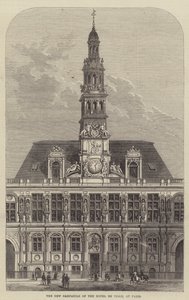Den nye Campanile af Hotel de Ville i Paris af Frank Watkins