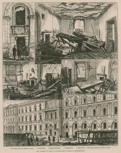 Forsøget på at sprænge regeringskontorer i Westminster (gravering) af Frank Watkins