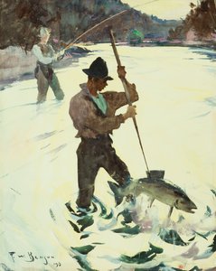 Spydfiskeri af Frank Weston Benson