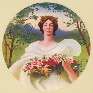 De fire årstider: Sommer (farvelitografi) af Frank Weston Benson