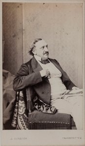 Portræt af komponisten Friedrich von Flotow 1812-1883, 1883. af Frankfurt . Photo studio J. Schäfer