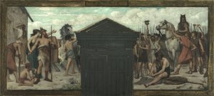 Skitse til rådhuset i det 15. arrondissement: La Patrie, mellem 1883 og 1884 (olie på lærred)