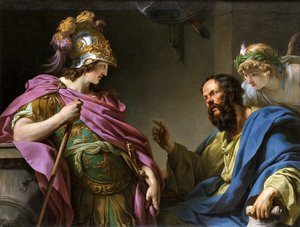 Alcibiades bliver undervist af Sokrates, 1776.