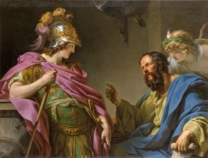 Alcibiades undervist af Sokrates, 1776