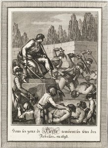 Henrettelsen af Streltsy. Fra: Histoire de Russie af Blin de Sainmore, ca. 1800 af François Anne David