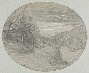 Landskab af François Auguste Ravier
