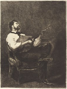 Guitar spiller af François Bonvin