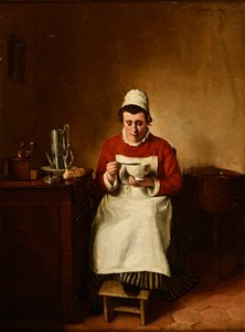 Morgenmad eller en kop kaffe af François Bonvin