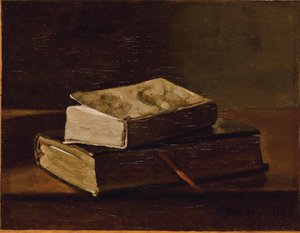 Stilleben med to bøger, 1858