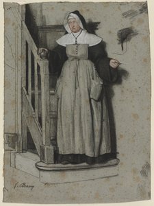 Adgangsbrevet, Interiør i et Kloster af François Bonvin