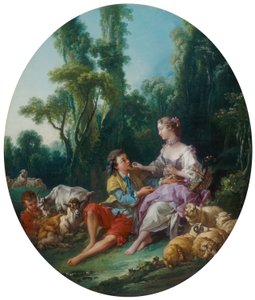 Tænker de på druen? (Pensent-ils au raisin?) af François Boucher