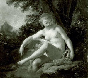 Badende nymfe af François Boucher