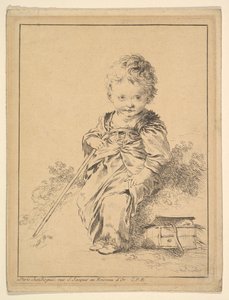 Børneholdsstav, 1700-tallet. af François Boucher