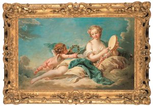 Clio, historiens og sangens muse, 1758 af François Boucher