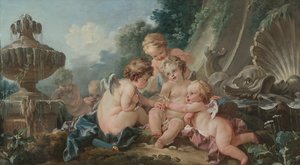 Amorer i sammensværgelse af François Boucher