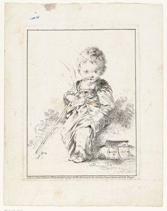 Den Lille Skorstensfejer Le petit Savoyard Fire tryk med børn (serietitel) af François Boucher