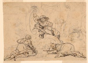 Designs til Chinoiserie Ornament af François Boucher