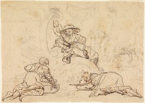 Design til Chinoiserie Ornament af François Boucher
