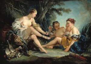 Dianas tilbagevenden fra jagten, 1745. af François Boucher