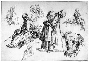 Diverse figurer, c1720-1770, 1924 af François Boucher