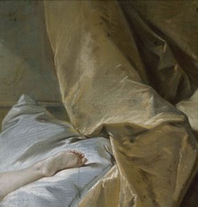 Fodstudie for den blonde Odalisque, ca 1751. af François Boucher
