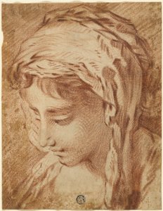 Hovedet af en kvinde af François Boucher