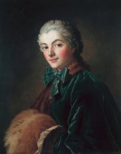 Ung kvinde i muffe af François Boucher