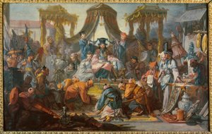 Publikum af Kinas kejser af François Boucher