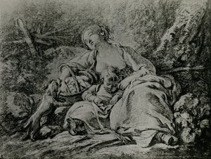 På vej til markedet af François Boucher