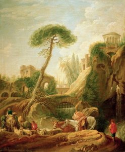 Fantasilandskab nær Tivoli af François Boucher