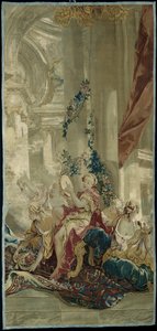 Psykes indtræden i Amors palads fra historien om Psyke af François Boucher