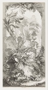 Rocaille [Rokokodesign], i Nouveaux Morceaux pour des Paravents [Nye koncepter for skærme]. af François Boucher